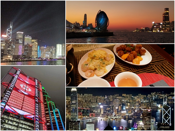 laser show, HSBC Main Building night view, afterglow, local dinner, Victoria Harbour, Victoria Peak